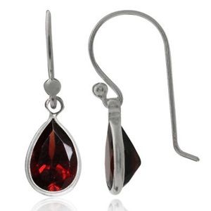 3.04ct. Natural Garnet Sterling Silver Earrings